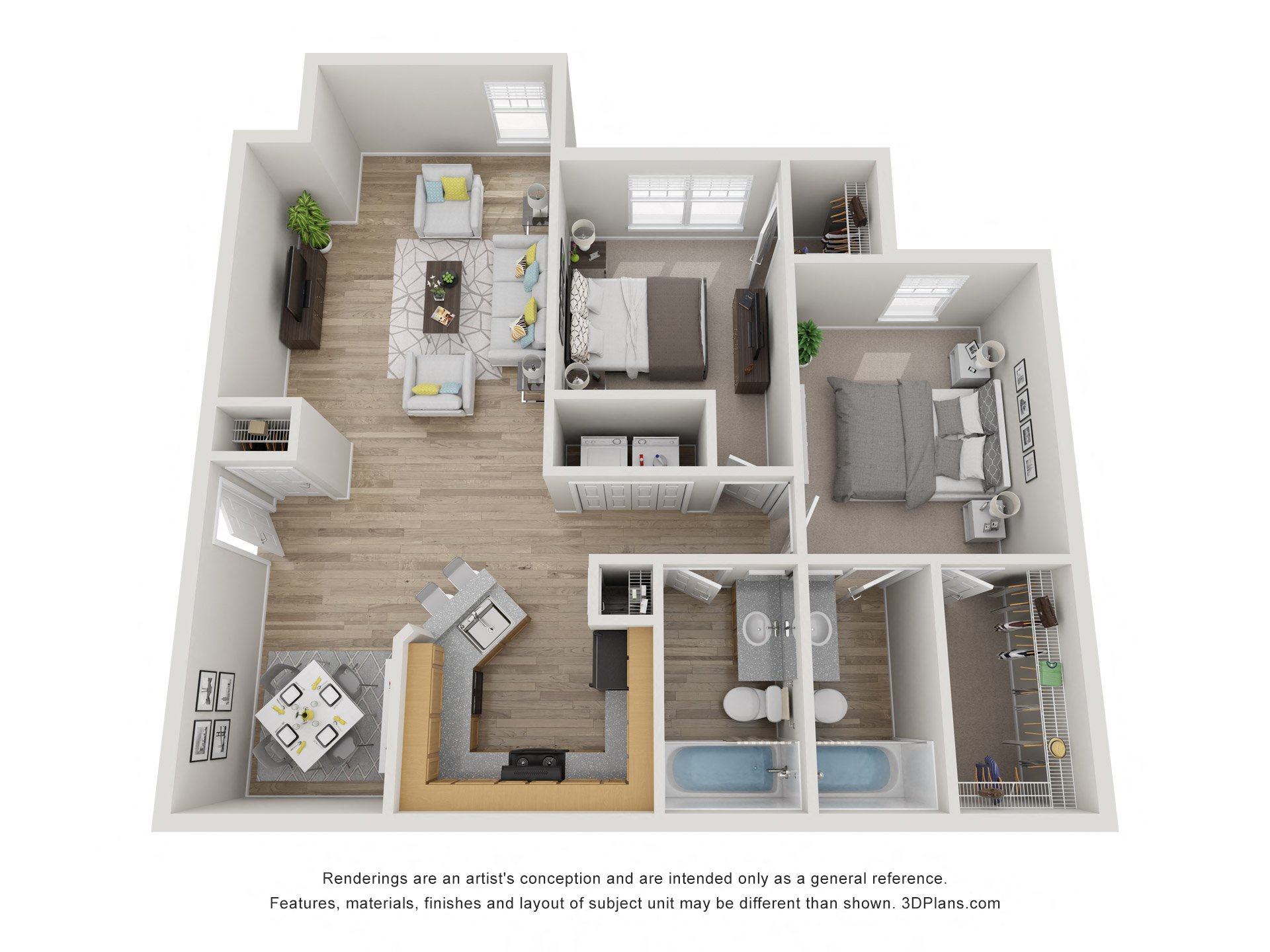 Floor plan layout diagram for Fern
